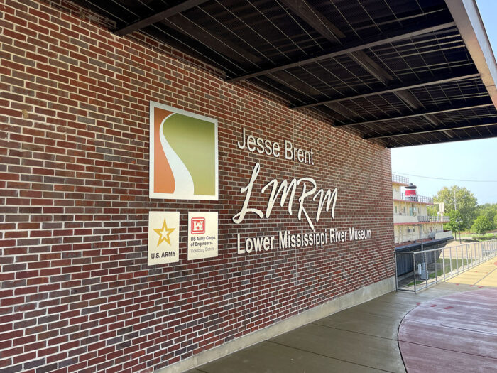 Lower Mississippi River Museum exterior signage